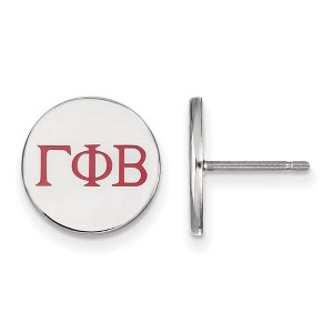 Black Bow Jewelry Sterling Silver Gamma Phi Beta Greek Life Stud Earrings - 1 of 3