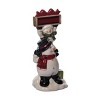Transpac 11.75 in. Holiday Stacked Snowmen with Sign with Music - 4 of 4