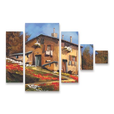 Trademark Fine Art Guido Borelli In Casa 5 Piece Panel Set Art