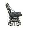 GDFStudio Apulia  Bohemian Outdoor Wicker Club Chair with Cushions - 4 of 4