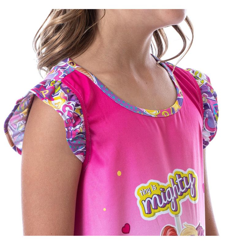 Polly Pocket Toys Girls' Tiny Is Mighty Kids Pajama Nightgown Sleep Shirt Multi, 3 of 5