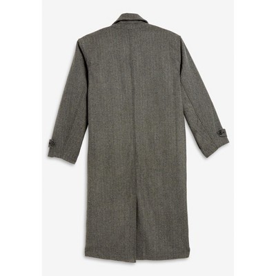 KingSize Wool-Blend Long Overcoat - 3XL, Black — фото 3