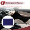 Unique Bargains Car Sunglasses Case Universal Faux Leather Rhinestones Metal 7.87"x 5.51" 1 Pc - 3 of 4