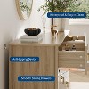 47.2-Inch Fluted 6-Drawer Wood Dresser Modern Chest of Drawers&Storage Organizer for Bedroom,Living Room,Hallway,Entryway - 4 of 4