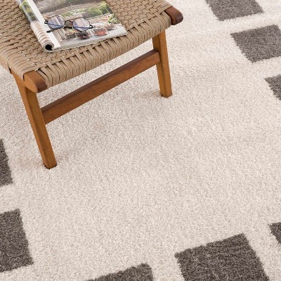 Hauteloom Beynon Charcoal Washable Area Rug