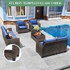 COZONY 5 Piece Patio Furniture Set, PE Wicker Rattan Outdoor Sectional Sofa w/ Coffee Table Weather Resistant - 3 of 4