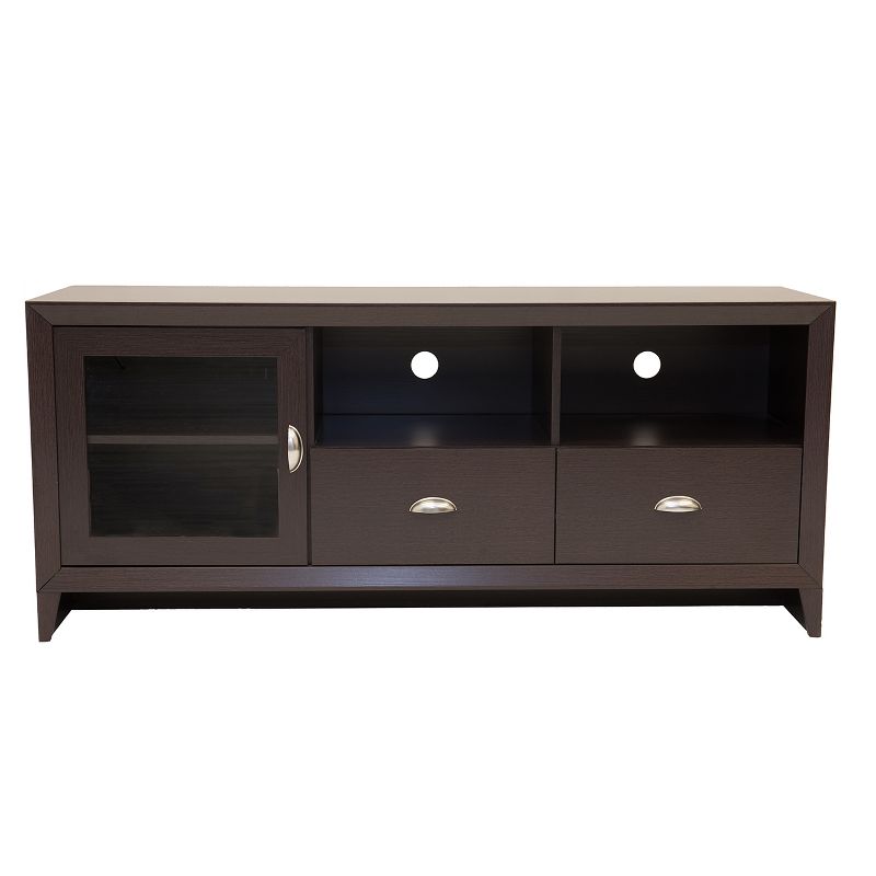 Modern TV Stand for TVs up to 60&#34; with Storage Dark Brown - Techni Mobili, 4 of 10