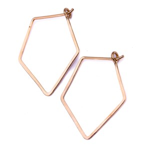 Large Diamond Hoop Earrings - 1 of 4