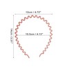 Unique Bargains Women's Classic Elegant Frosted Headband 5.51"x4.72" 1 Pc - 3 of 4