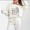 Simply Sage Market Hey Batter Batter Swing Watercolor Lightweight Garment Dyed Sweatshirt - 2 of 4