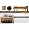 Entryway Storage Bench with Cushioned Seat Shoe Rack with 2 Drawers and Storage Shelf,Shoe Rack with Cushioned Seat and Drawers - 3 of 4