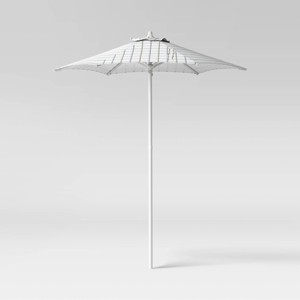 6' Round Outdoor Patio Market Umbrella with Black Pole - Room Essentials™ - 1 of 4