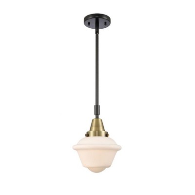 Oxford - 1 Light Stem Hung Mini Pendant In Traditional Style-9.13 Inches Tall and 7.5 Inches Wide