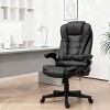 TopComfy Accent Chairs High Back Executive Office Chair with Reclining Backrest Padded Armrests Soft Seating for Office, Black, 25.5"*28"*47.3" - 2 of 4