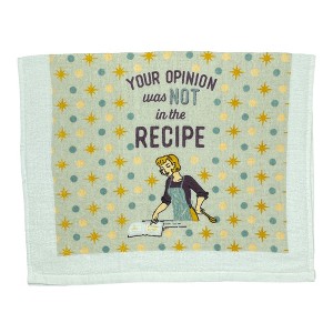 Your Opinion Was Not In The Recipe Funny Kitchen Cook Book Tea Towel - Crazy Dog Tea Towel Opinion Recipe - 1 of 4