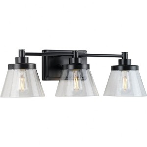 Progress Lighting Hinton 3-Light Brushed Nickel Bath Vanity - 1 of 4