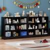 Book Shelf, Cubes Storage Organizer, Freestanding Bookshelf Cube Shelf for Bedroom, Living Room, 3-Tier Open Bookshelf Wooden Bookcase - 4 of 4