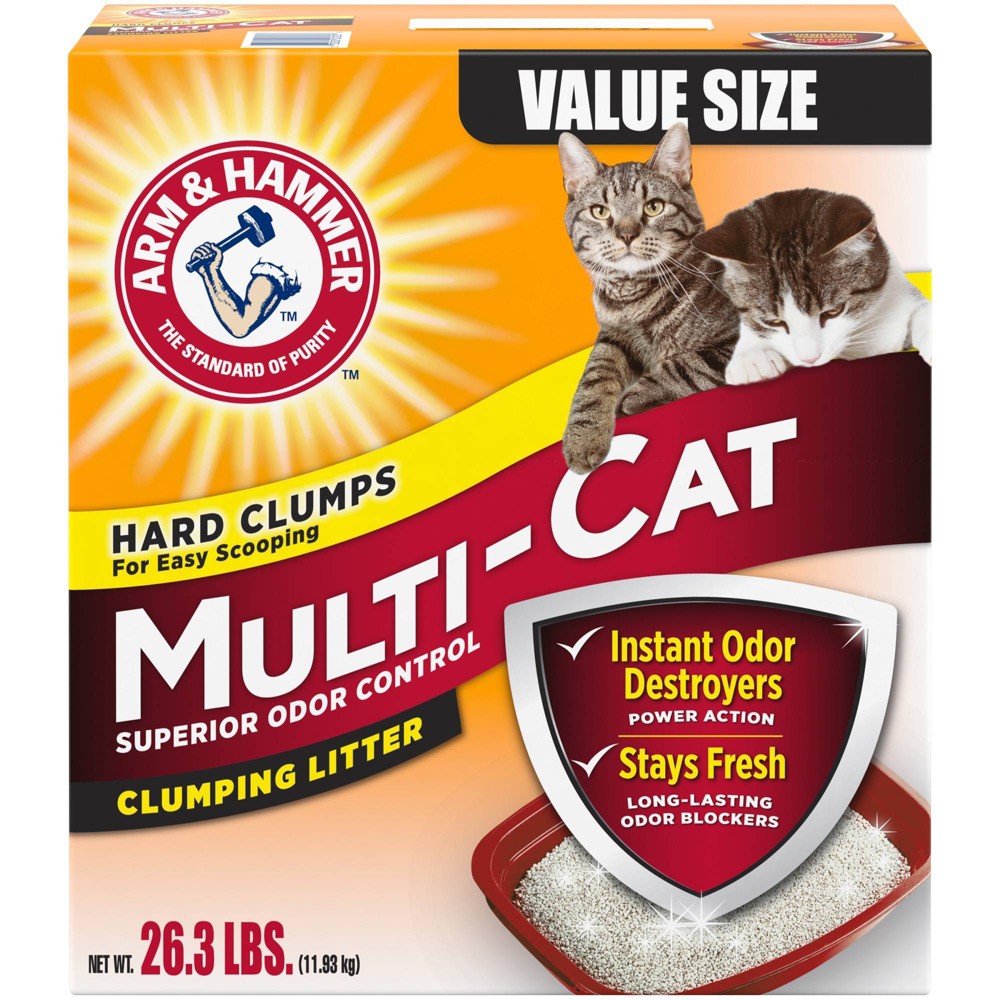 UPC 033200023036 product image for Arm & Hammer Multi-Cat, Superior Odor Control, Clumping Cat Litter - 26.3lbs | upcitemdb.com