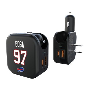 NFL Buffalo Bills Players Game Tactic 18-Watt 2 in 1 USB A/C Charger - 1 of 3