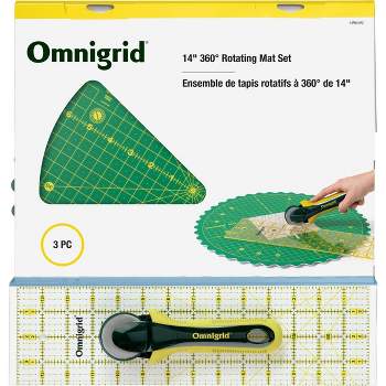 Rulers & Templates - Omnigrid Rulers & Cutting Mat - Quilting Travel Kit