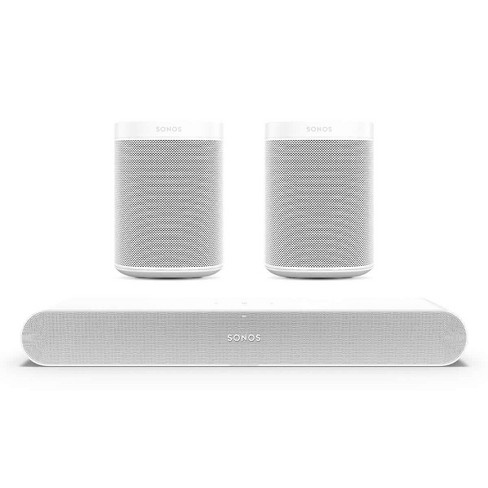 Amfibiekøretøjer Samle grund Sonos Surround Set With Ray Compact Soundbar And Pair Of One Wireless Smart  Speakers (gen 2) : Target