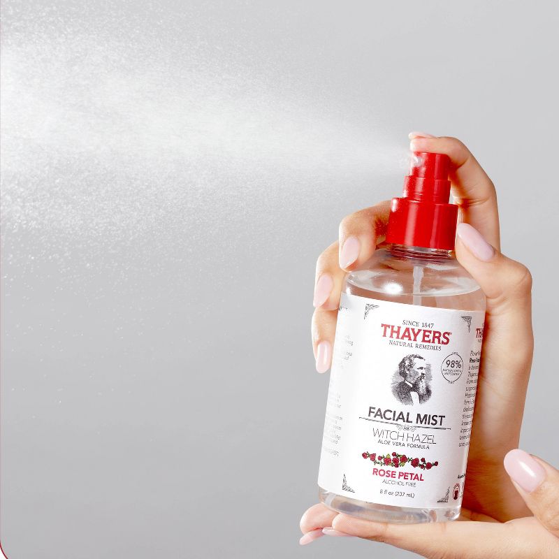 Thayers Natural Remedies Witch Hazel Alcohol Free Toner Facial Mist with Rose, 5 of 12