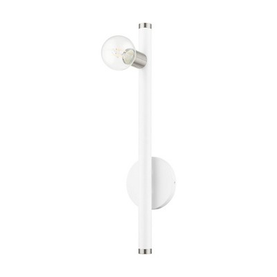 Livex Lighting Bannister 1 - Light Wall Light in  White