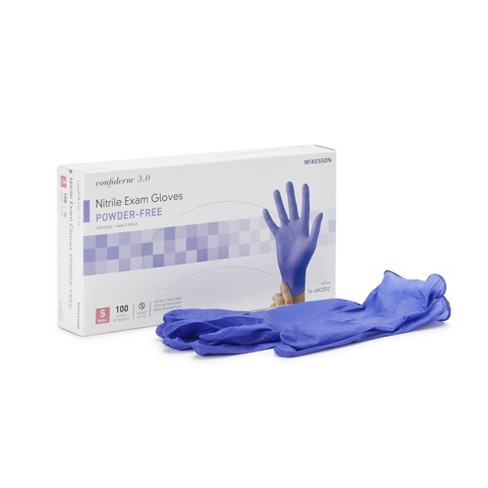 Mckesson Confiderm 3.0 Disposable Nitrile Exam Glove Standard Cuff ...