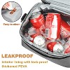 Tirrinia Dual Compartment Classic Molded Lunch Bags Cooler for Adults Kids, Insulated Leakproof Thermal Lunch Box Totes for Lunch Bento - 3 of 4