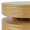 Jofran,Brix Mid-Century Modern Floating Sculpture Layered Square End Table - 3 of 4