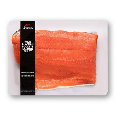 Encore Foods Wild Alaskan Sockeye Salmon Fillet - 16oz