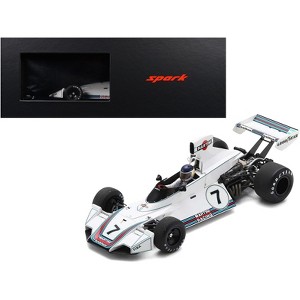 Brabham BT44B #7 "Martini Racing" Winner F1 "German GP" (1975) with Display Case 1/18 Model Car by Spark - 1 of 4