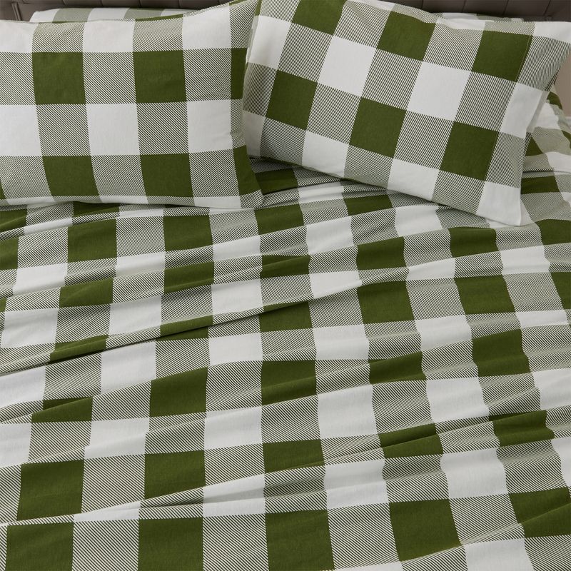 Great Bay Home Cotton Printed Flannel Sheet Set, 2 of 7