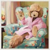 Kate & Laurel All Things Decor 30"x30" Sylvie Cheers To Me Framed Canvas by Mary Sparrow Beaded White - 2 of 4
