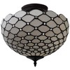 Amora Lighting Tiffany-Style Jewel 2-Light Semi-Flush Ceiling Fixture 13 Inch - 2 of 4