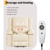 Recliner Chair with Heat and Massage, Oversized Electric Recliner for Elderly & Mobility Impaired, Adjustable PU Leather Lift Chair for Seniors - 4 of 4