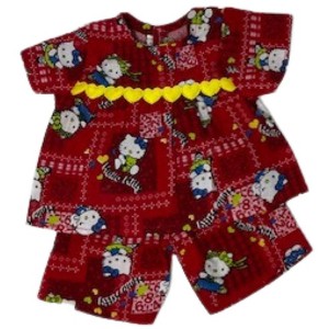 Doll Clothes Superstore Handmade Red Kitten Pajamas for 15–16" Cabbage Patch & Baby Dolls - 1 of 4