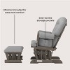 Child Craft Cozy Glider Rocker and Ottoman Set, Padded Cushion with Convenient Storage Pockets, Solid Wood Base & Frame - 3 of 4