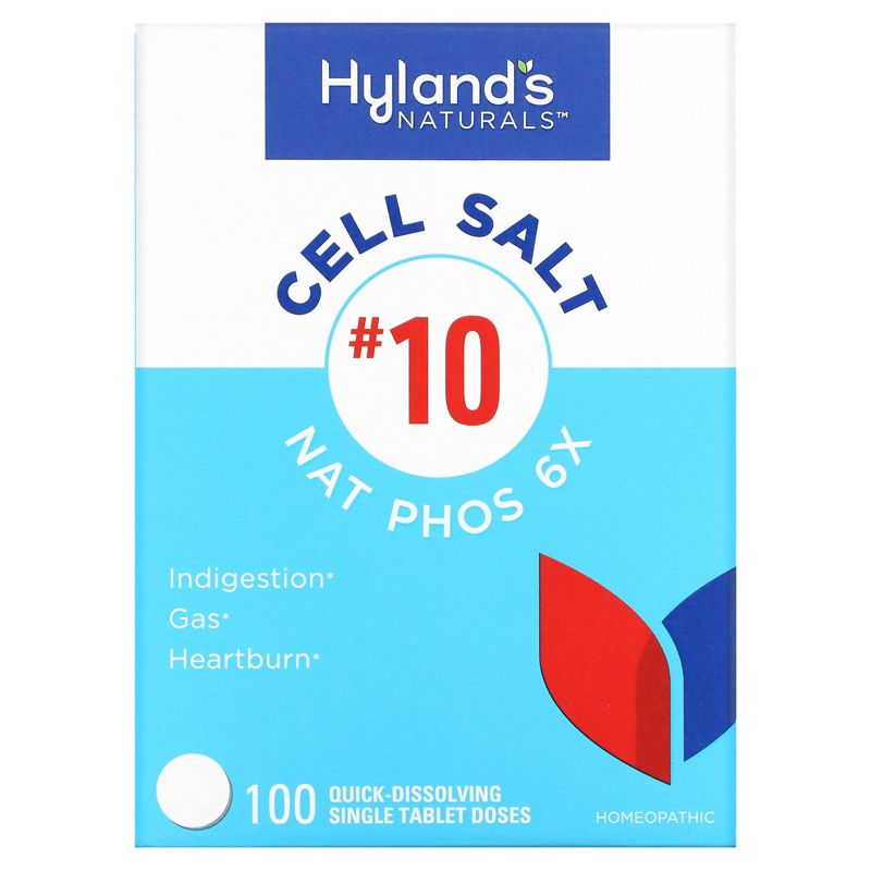 Hyland's Naturals Cell Salt #10 , 100 Quick-Dissolving Single Tablet Doses, 1 of 4