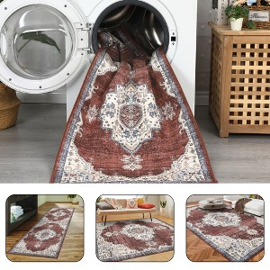 coucheta Vintage Oriental Distressed Rug Machine Washable Rug Non Slip Rug - 1 of 4