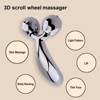 Evo Bytes Skinsculpt Massaging Beauty Roller Tool 3D Face Roller Metal Facial Massager - Silver - 2 of 4