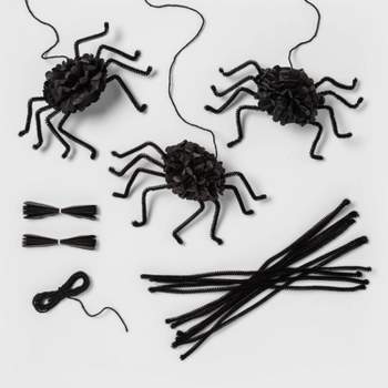 Spider Tissue Pom-Pom Halloween Craft Activity Kit - Hyde & EEK! Boutique™