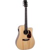 Recording King RD-G6-CFE5 Solid Top Dreadnought Cutaway Acoustic-Electric Guitar Natural - 3 of 4