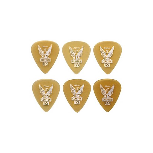 Clayton Ultem Rounded Triangle Guitar Picks .45 Mm 1 Dozen 