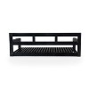 Okak Rustic Acacia Wood Porch Swing Bed,Twin Size Outdoor Bench Swing with 118-inch Ropes,Garden Swing for Patio,Backyard,Garden - 2 of 4