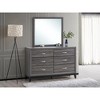 Passion Furniture Glasgow 39 in. W x 35 in. H Rectangle Framed Dresser Mirror - 4 of 4