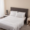 Super Soft Plush Micro Fleece Sheet Set - Great Bay Home (Queen, Optic White) - 2 of 4