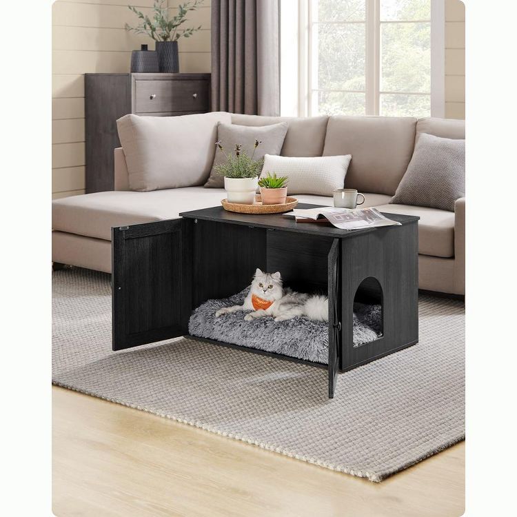 Feandrea Hidden Cat Litter Box Enclosure Litter Box Furniture with Removable Divider Indoor, 4 of 8