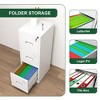 NicBex Locking File Cabinet with Drawers, Metal Space Saving Vertical Cabinet for Home & Office, Fits Letter/A4/Legal Files, Assembly Required, Black - 2 of 4