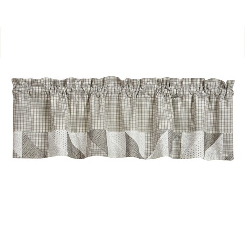 Park Designs Millstone Lined Patch Valance 60